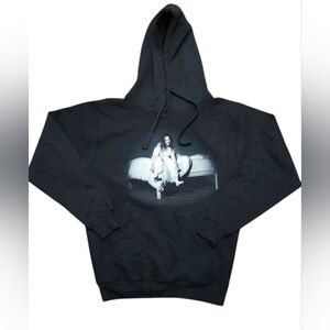 2020 Billie Eilish Large Print Pullover Hoodie Size (M)